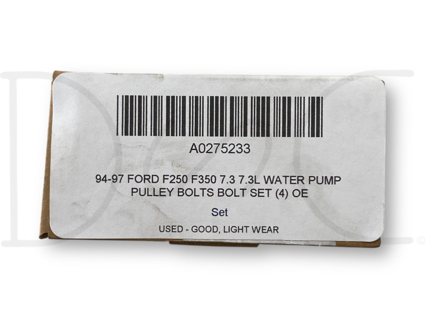 94-97 Ford F250 F350 7.3 7.3L Water Pump Pulley Bolts Bolt Set (4) OE