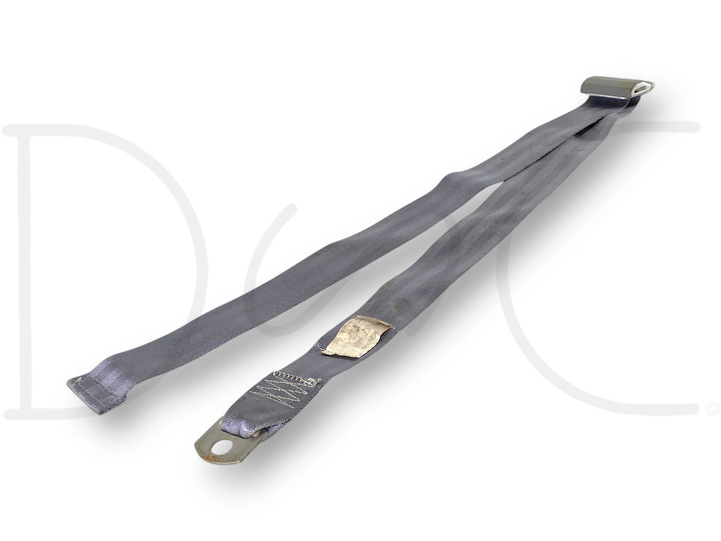 87-97 Ford F250 F350 Rear Seat Center Lap Belt Seatbelt Opal Gray OE