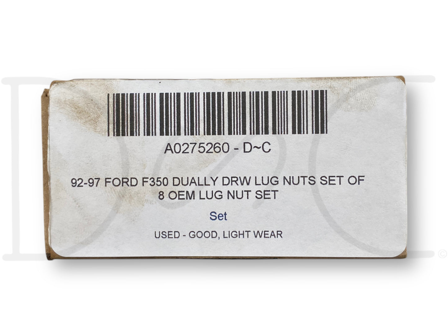 92-97 Ford F350 Dually DRW Lug Nuts Set Of 8 OEM Lug Nut Set