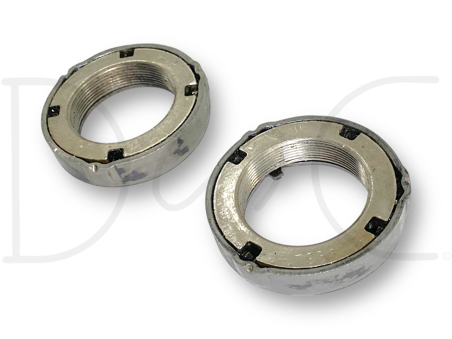 85-97 Ford F250 F350 Sterling 10.25 Rear Axle Wheel Hub Bearing Retainer Nut Set
