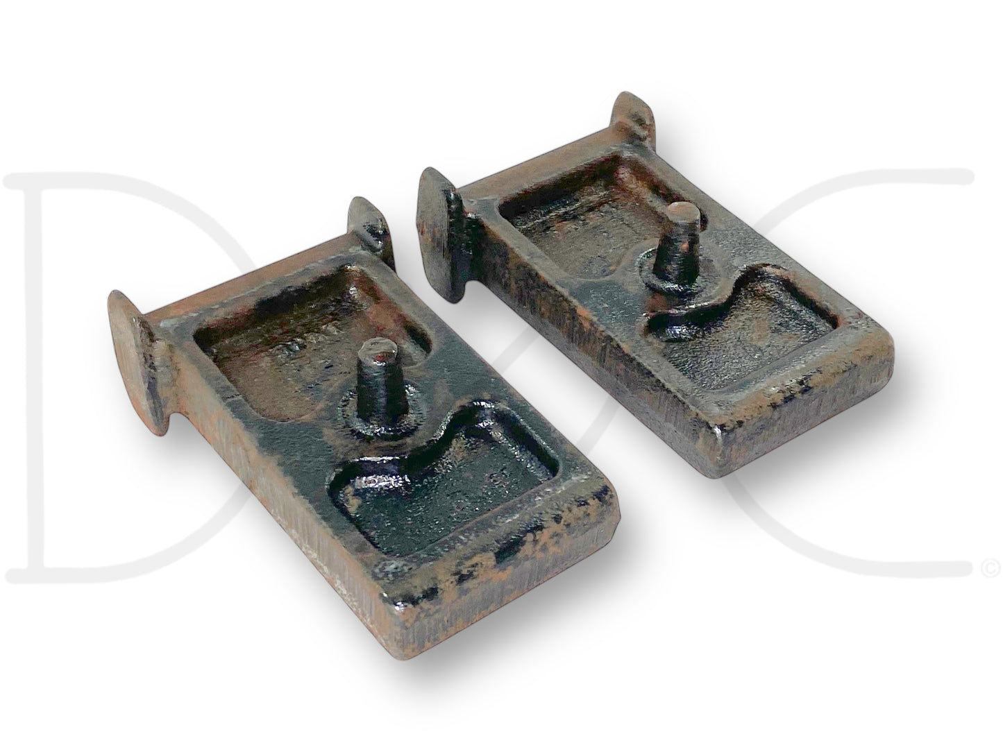 85-97 Ford F250 F350 Rear Auxiliary Leaf Spring Spacer Mount Set E4Ta-5594-BA