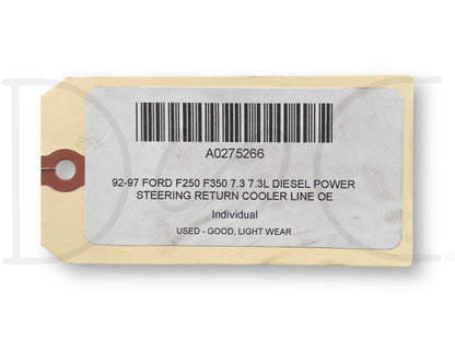 92-97 Ford F250 F350 7.3 7.3L Diesel Power Steering Return Cooler Line OE