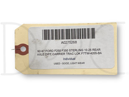 92-97 Ford F250 F350 Sterling 10.25 Rear Axle Diff Carrier Trac Lok F7Tw-4205-BA