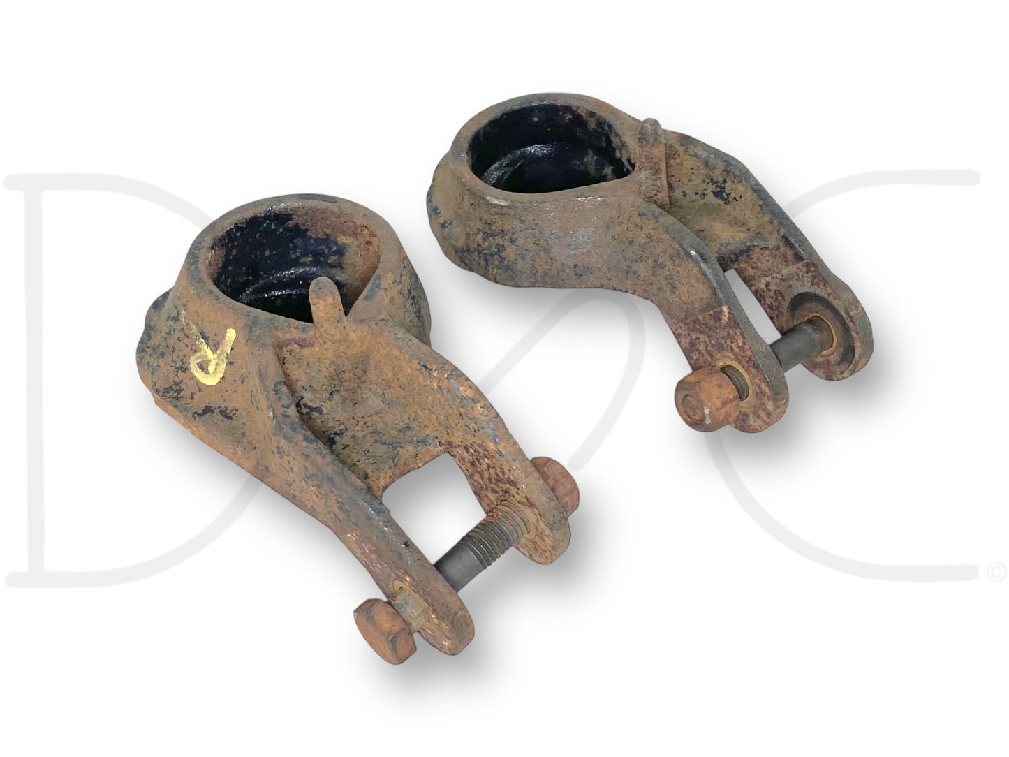 92-97 Ford F250 F350 Front Coil Spring Seat Lower Set Left Right 2WD OEM