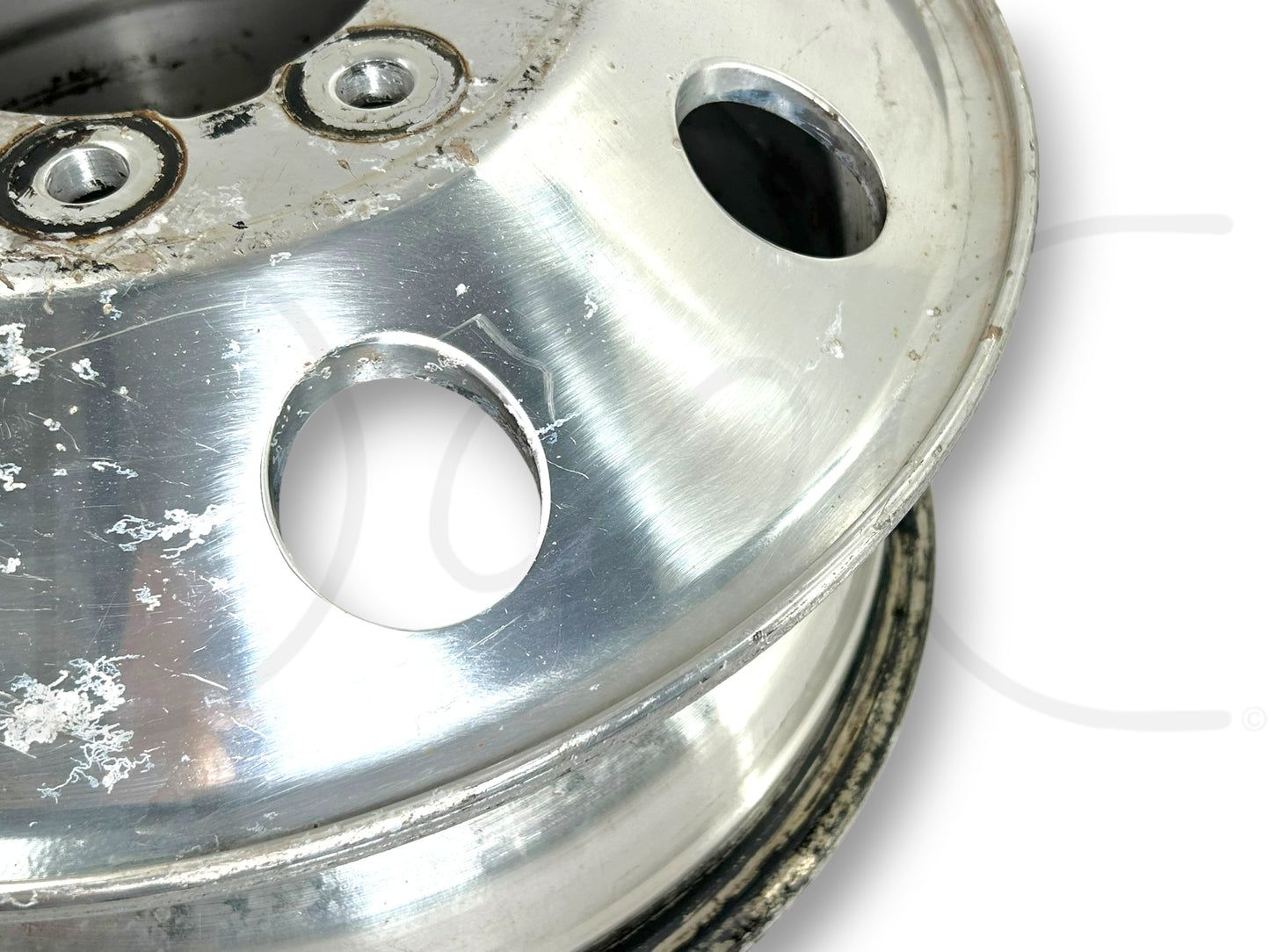 85-97 Ford F350 Dually Front 16" Alcoa Aluminum Wheel 16X6 Rim OE F4Ta-1007-Ga