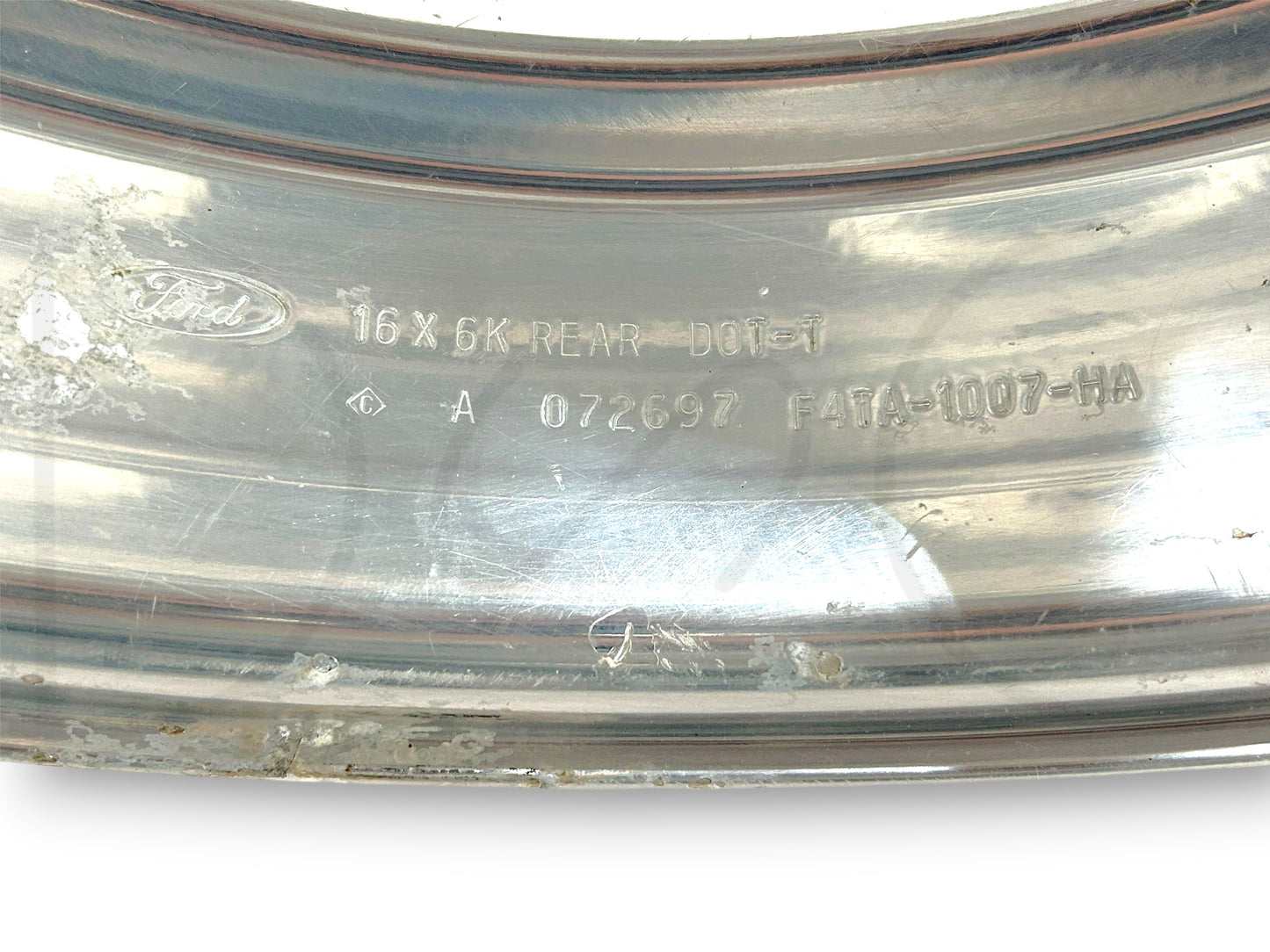 85-97 Ford F350 Dually Rear 16" Alcoa Aluminum Wheel 16X6 Rim OE F4Ta-1007-Ha