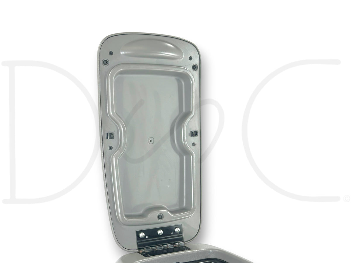 99-07 Ford F250 F350 Lariat Center Console Floor Storage Gray Wood Grain