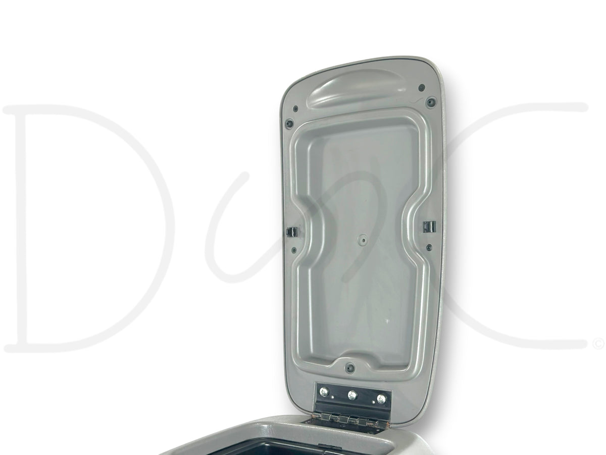 99-07 Ford F250 F350 Lariat Center Console Floor Storage Gray Wood Grain