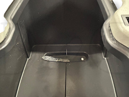99-07 Ford F250 F350 Lariat Center Console Floor Storage Gray Wood Grain
