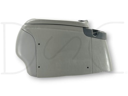 99-07 Ford F250 F350 Lariat Center Console Floor Storage Gray Wood Grain