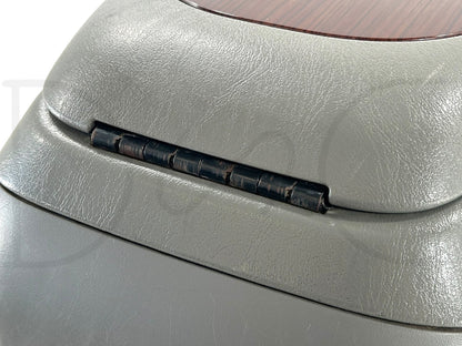 99-07 Ford F250 F350 Lariat Center Console Floor Storage Gray Wood Grain
