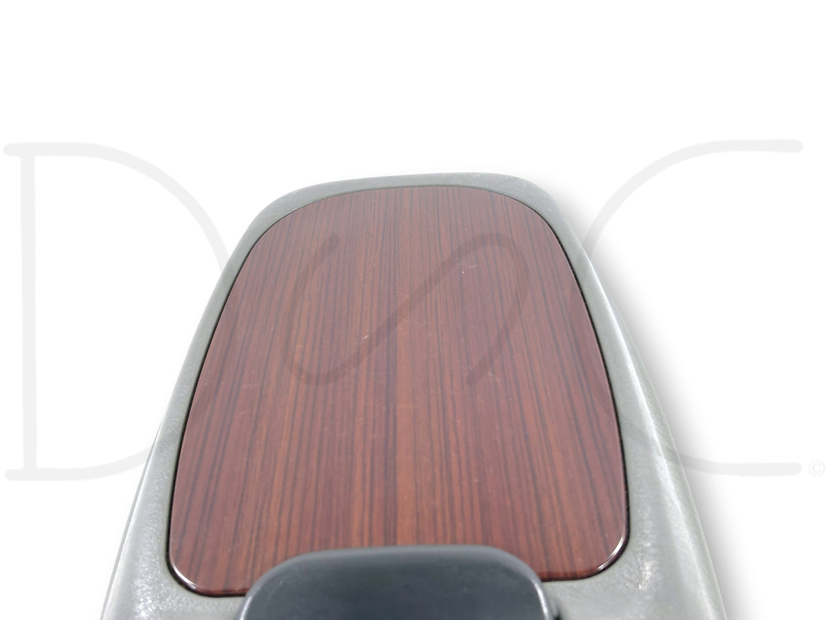 99-07 Ford F250 F350 Lariat Center Console Floor Storage Gray Wood Grain