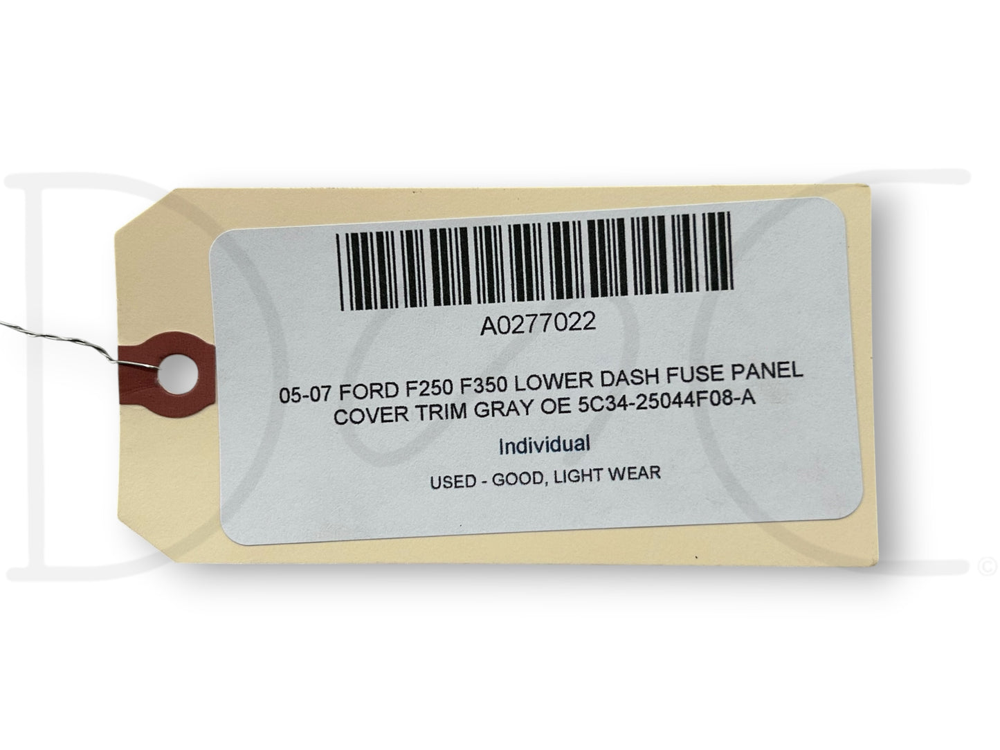 05-07 Ford F250 F350 Lower Dash Fuse Panel Cover Trim Gray OE 5C34-25044F08-A