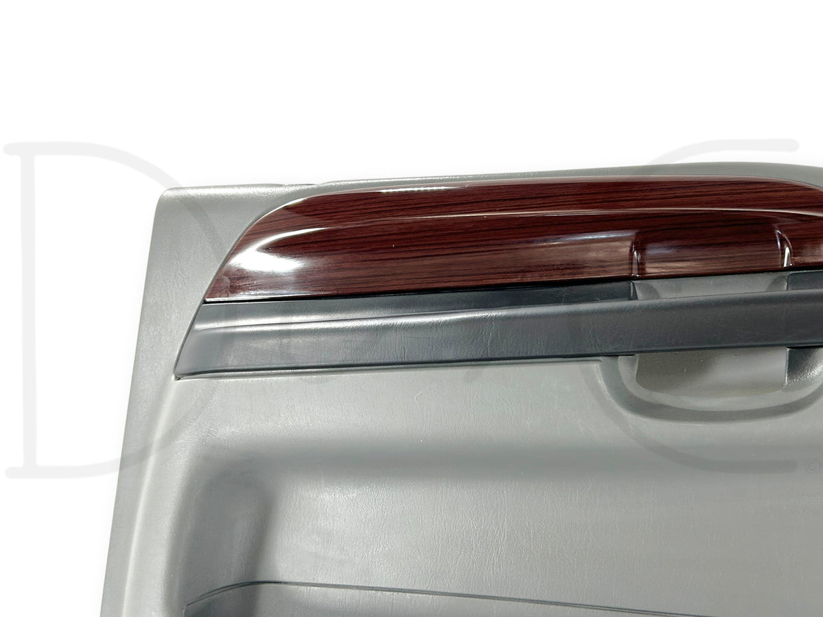 05-07 Ford F250 F350 LH Left Driver Front Door Panel Gray Wood Grain OE *Blem*