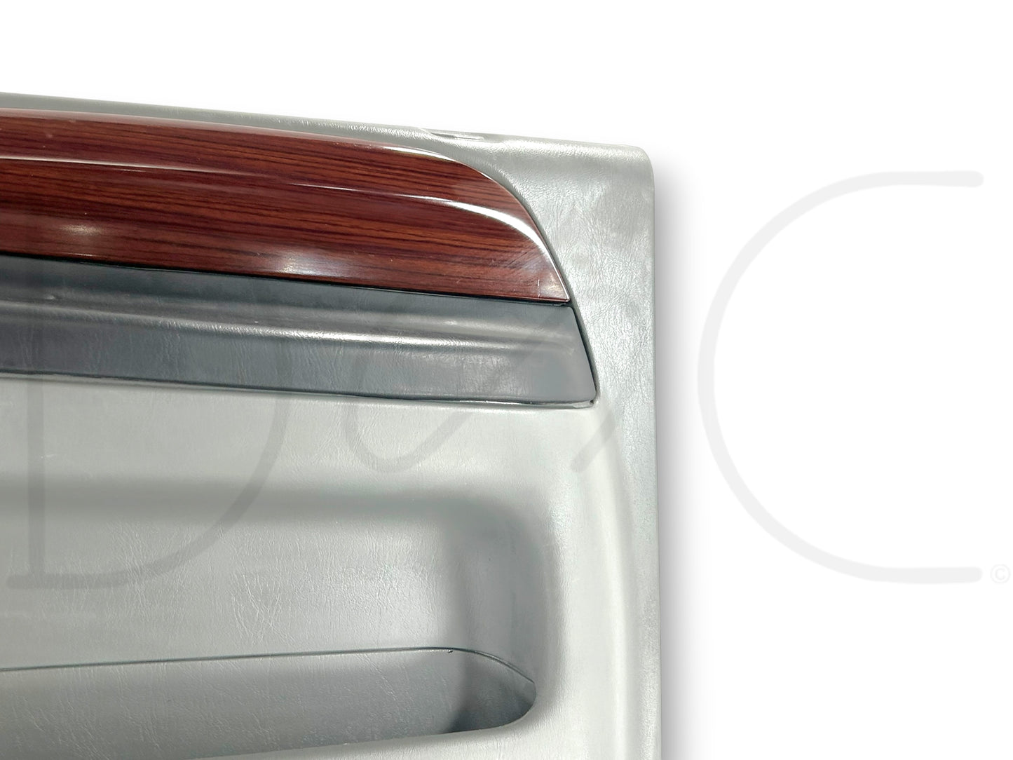 05-07 Ford F250 F350 RH Right Passenger Front Door Panel Gray Wood Grain *Blem*