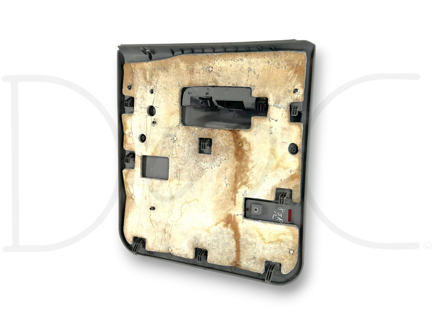 05-07 Ford F250 F350 Lariat LH Left Driver Rear Door Panel Gray Wood Grain OE