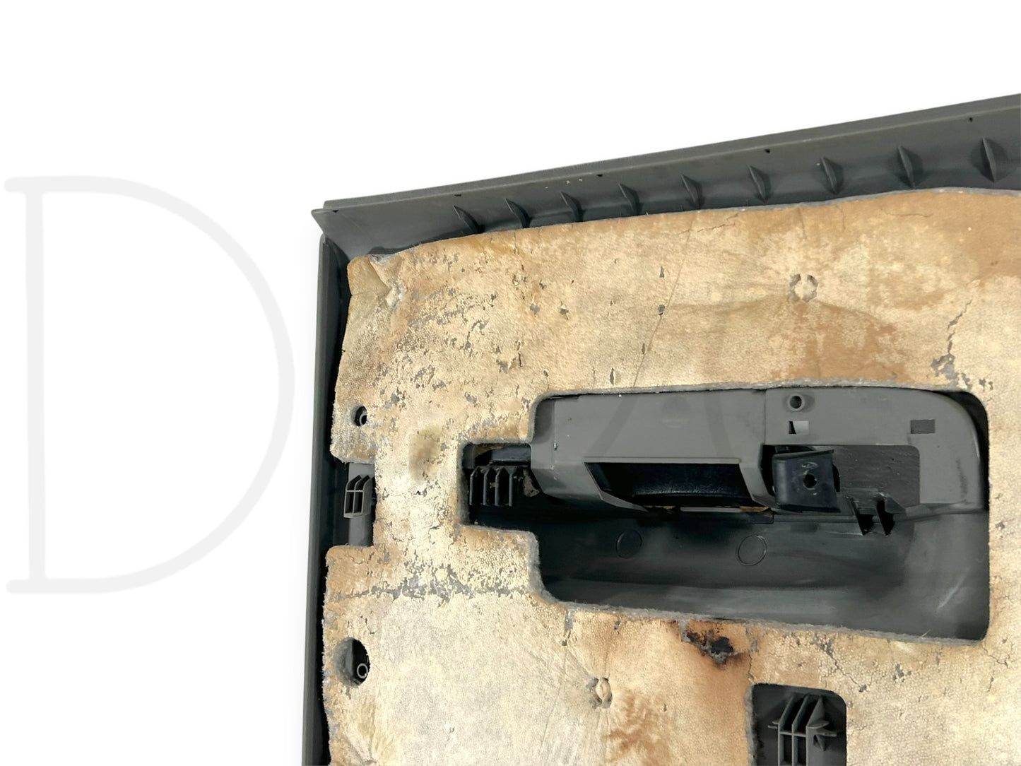 05-07 Ford F250 F350 Lariat RH Right Passenger Rear Door Panel Gray Wood Grain