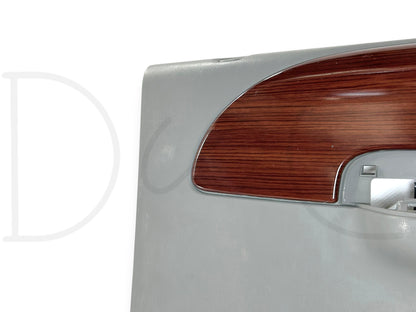 05-07 Ford F250 F350 Lariat RH Right Passenger Rear Door Panel Gray Wood Grain