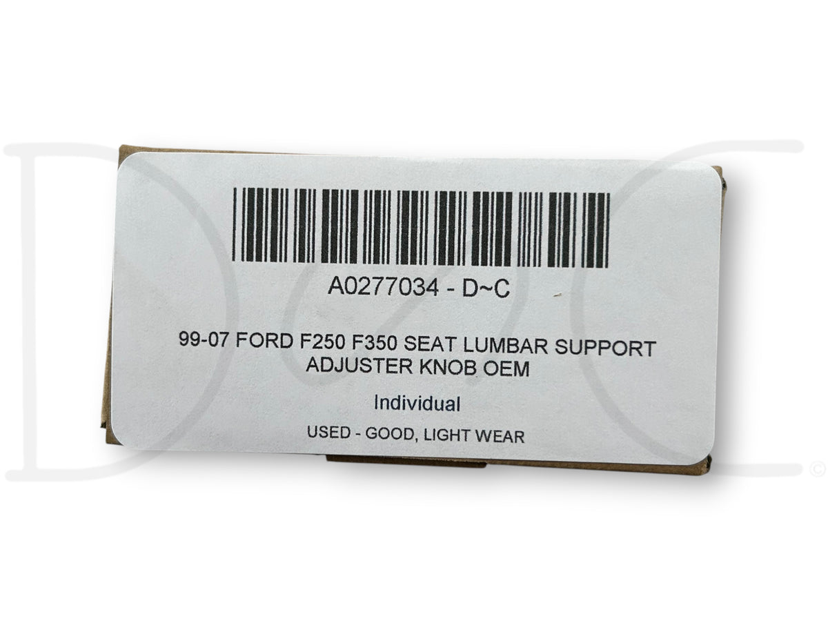 99-07 Ford F250 F350 Seat Lumbar Support Adjuster Knob OEM