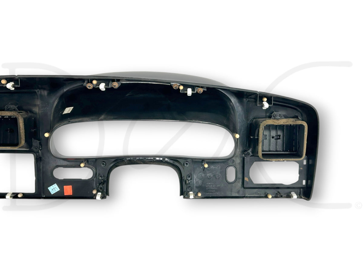 05-07 Ford F250 F350 Lariat Dash Bezel Radio Cluster Trim Panel Black Wood Grain