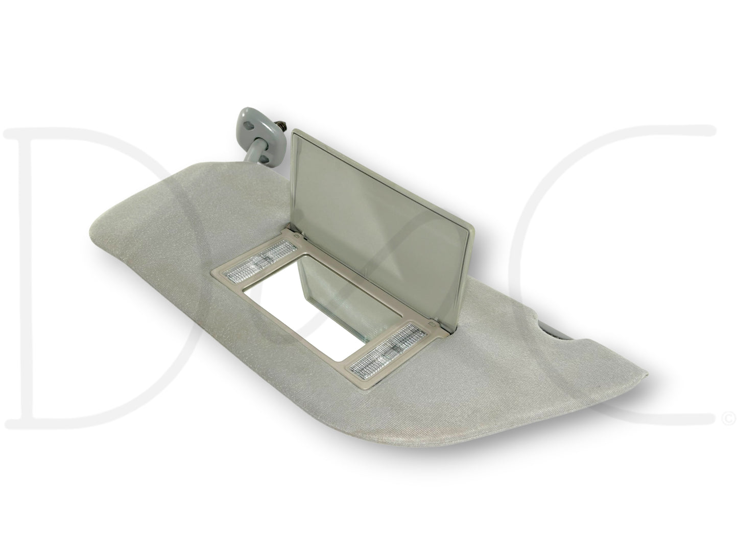 02-07 Ford F250 F350 LH Left Driver Sun Visor Gray W/ Lighted Mirror OEM