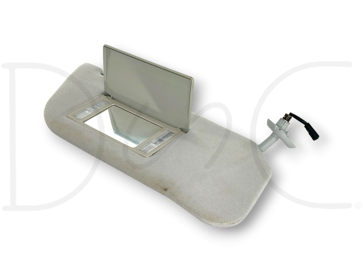 02-07 Ford F250 F350 RH Right Passenger Sun Visor Gray W/ Lighted Mirror OEM