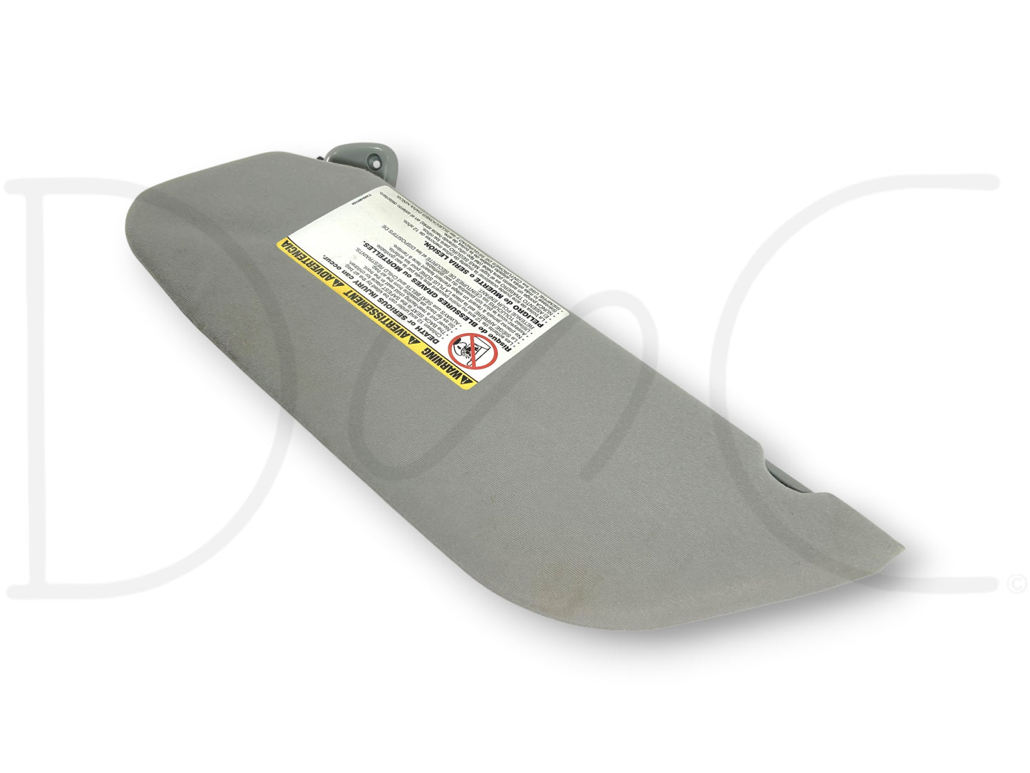 02-07 Ford F250 F350 RH Right Passenger Sun Visor Gray W/ Lighted Mirror OEM
