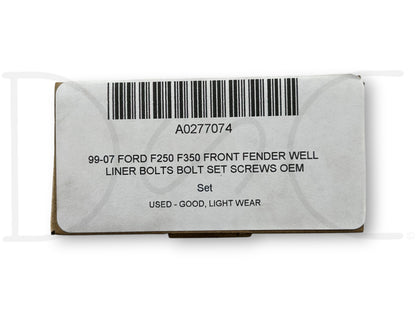 99-07 Ford F250 F350 Front Fender Well Liner Bolts Bolt Set Screws OEM