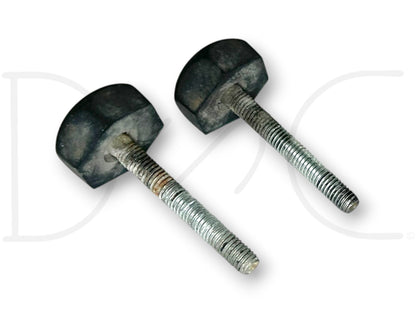 99-07 Ford F250 F350 Super Duty Hood Stop Bumper Rest Pair (2) Bumpers Stops OE