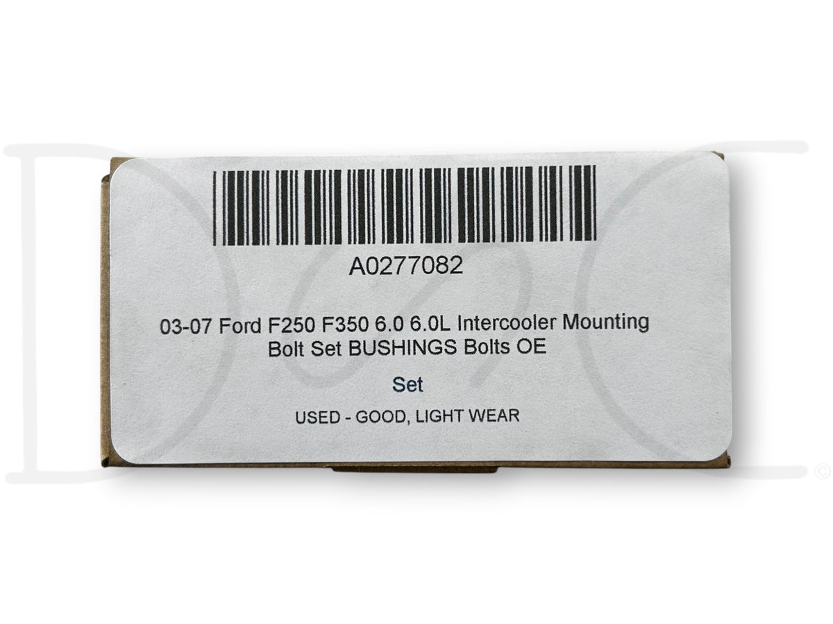 03-07 Ford F250 F350 6.0 6.0L Intercooler Mounting Bolt Set Bushings Bolts OE