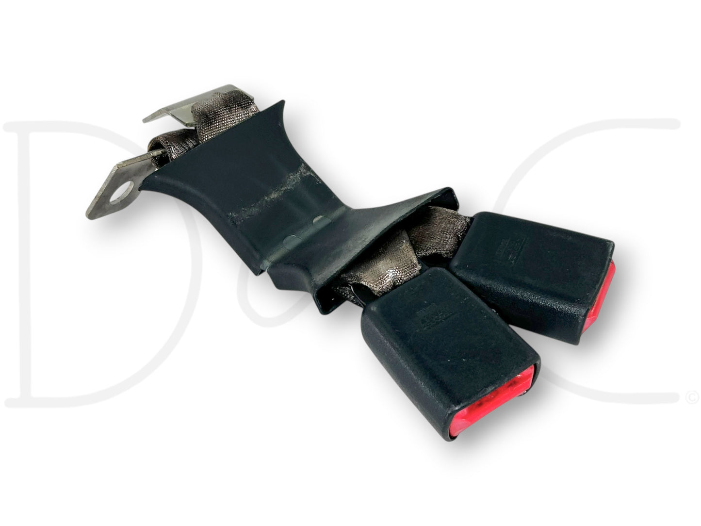 03-07 Ford F250 F350 Rear Seat Belt Seatbelt Latch Buckle Double Gray OE