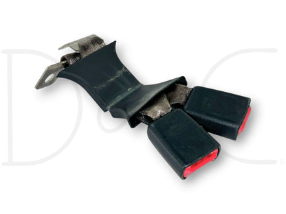03-07 Ford F250 F350 Rear Seat Belt Seatbelt Latch Buckle Double Gray OE