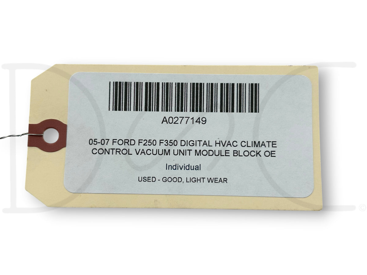 05-07 Ford F250 F350 Digital HVAC Climate Control Vacuum Unit Module Block OE