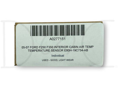 05-07 Ford F250 F350 Interior Cabin Air Temp Temperature Sensor E80H-19C734-AB