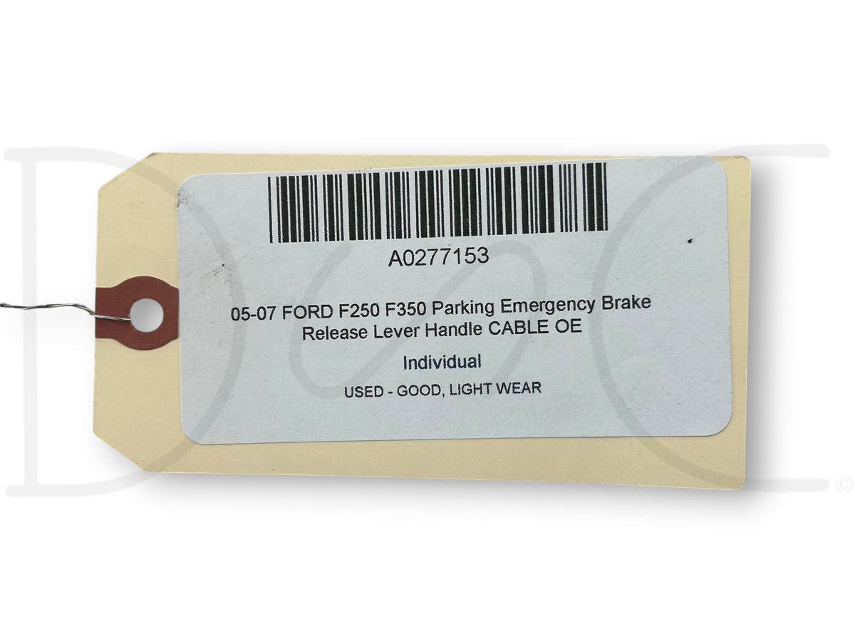 05-07 Ford F250 F350 Parking Emergency Brake Release Lever Handle Cable OE