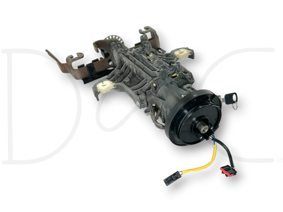 05-07 Ford F250 F350 Lariat Tilt Steering Column Auto W/ Key & Clockspring OE