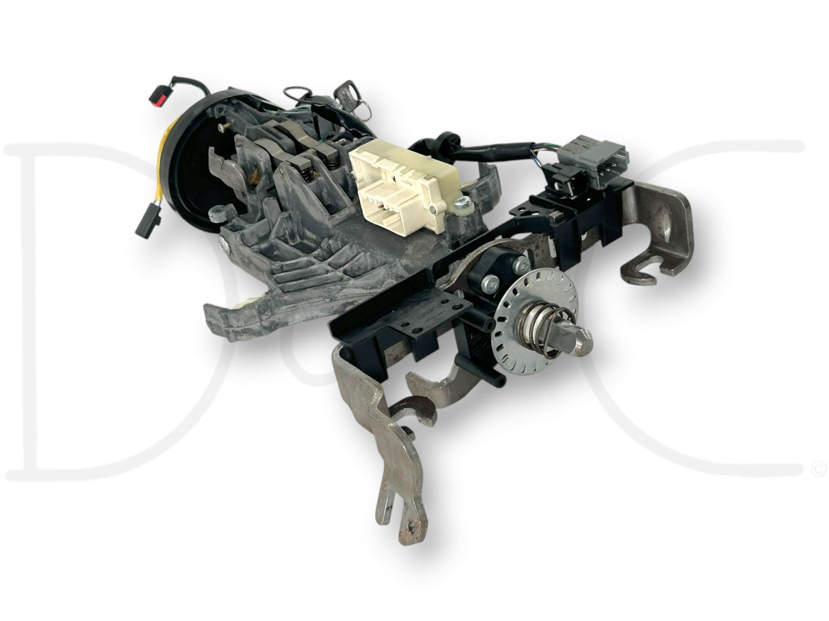 05-07 Ford F250 F350 Lariat Tilt Steering Column Auto W/ Key & Clockspring OE