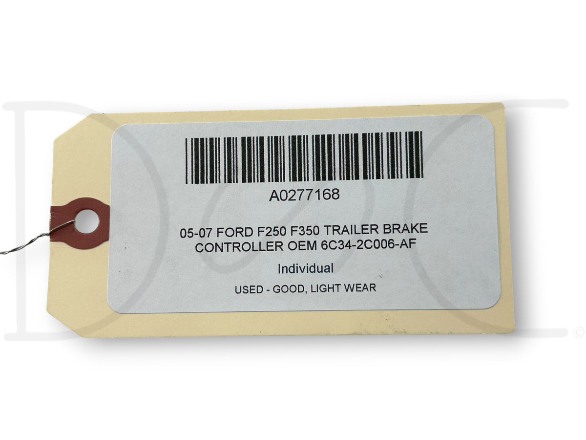 05-07 Ford F250 F350 Trailer Brake Controller OEM 6C34-2C006-Af