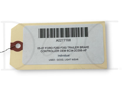 05-07 Ford F250 F350 Trailer Brake Controller OEM 6C34-2C006-Af