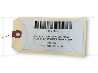 02-07 Ford F250 F350 Turn Signal Multifunction Wiper Switch OEM