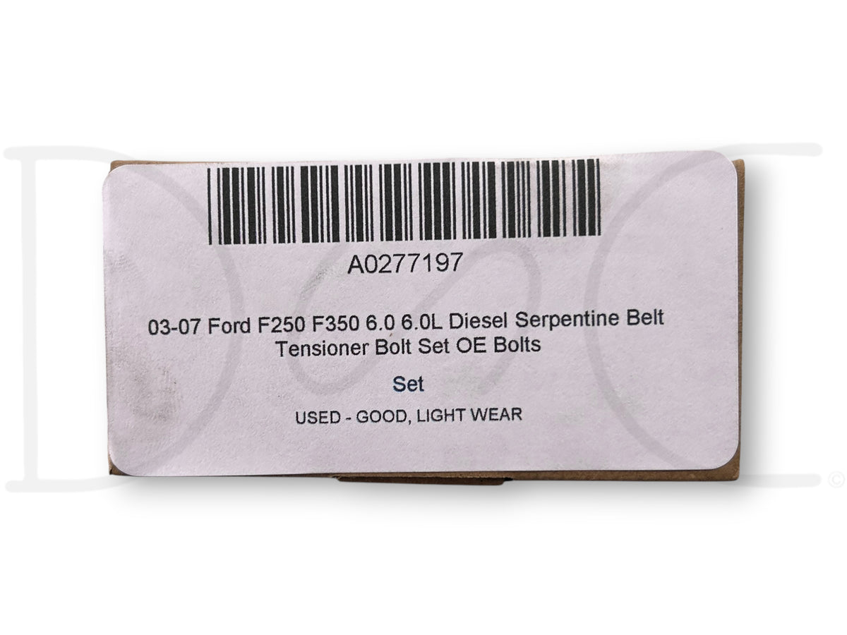 03-07 Ford F250 F350 6.0 6.0L Diesel Serpentine Belt Tensioner Bolt Set OE Bolts