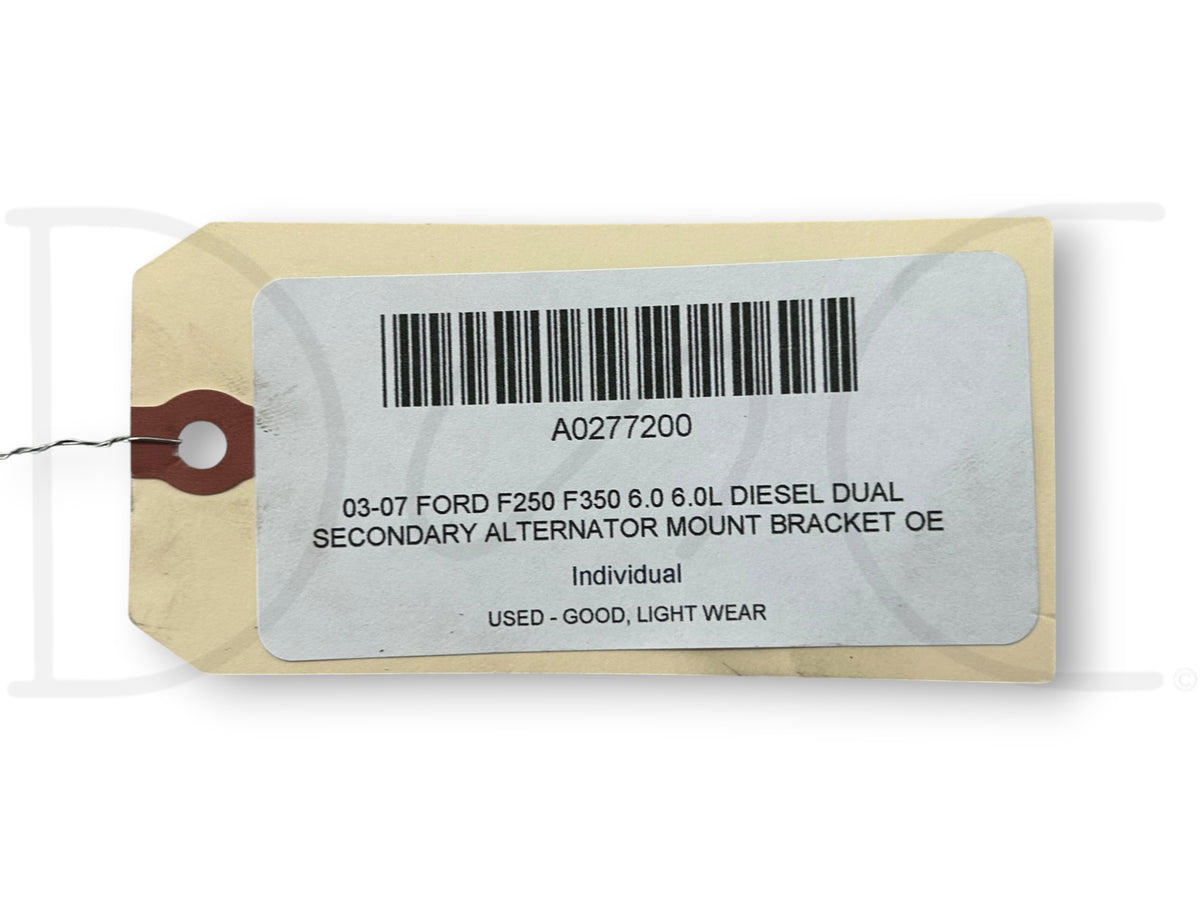 03-07 Ford F250 F350 6.0 6.0L Diesel Dual Secondary Alternator Mount Bracket OE