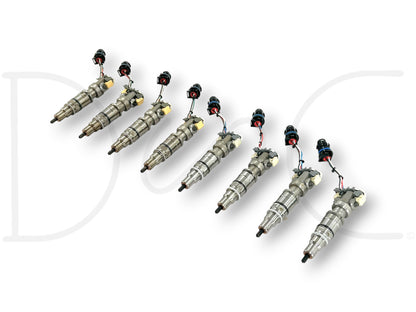 03-07 Ford F250 F350 6.0 6.0L Diesel Fuel Injector Set (8) Injectors *Cores*