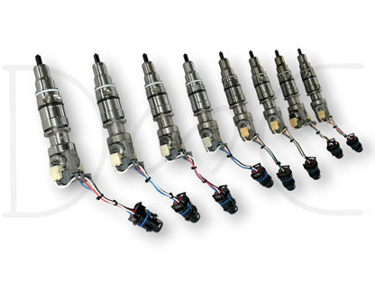 03-07 Ford F250 F350 6.0 6.0L Diesel Fuel Injector Set (8) Injectors *Cores*