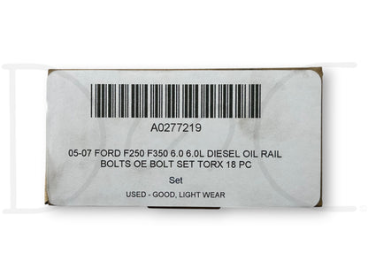 05-07 Ford F250 F350 6.0 6.0L Diesel Oil Rail Bolts OE Bolt Set Torx 18 Pc