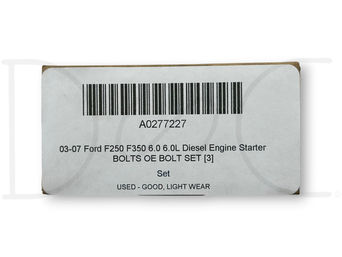 03-07 Ford F250 F350 6.0 6.0L Diesel Engine Starter Bolts OE Bolt Set [3]