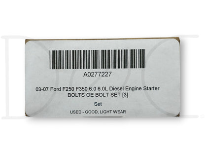 03-07 Ford F250 F350 6.0 6.0L Diesel Engine Starter Bolts OE Bolt Set [3]
