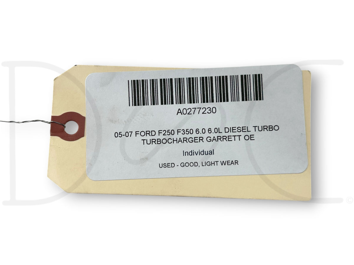 05-07 Ford F250 F350 6.0 6.0L Diesel Turbo Turbocharger Garrett OE