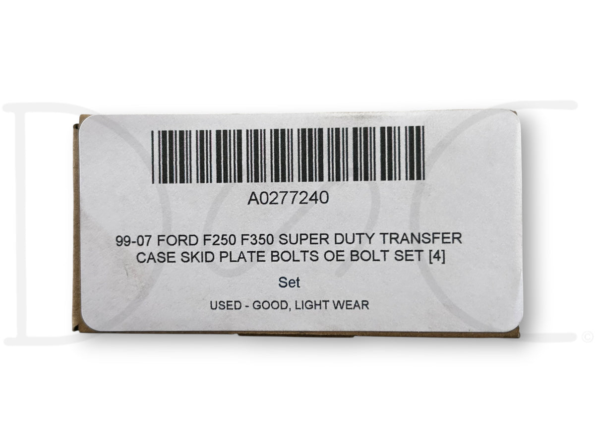 99-07 Ford F250 F350 Super Duty Transfer Case Skid Plate Bolts OE Bolt Set [4]