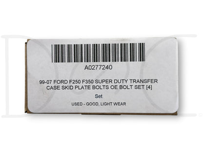99-07 Ford F250 F350 Super Duty Transfer Case Skid Plate Bolts OE Bolt Set [4]